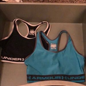 Under Armour sport bras, set of 2